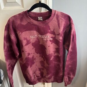 Gildan Purple Tie-Dye Sweatshirt